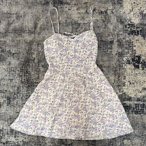 Hollister Lavender Floral Mini Dress
